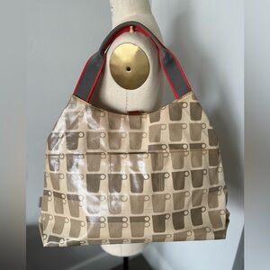 Orla Kiely coffee cup shopper tote